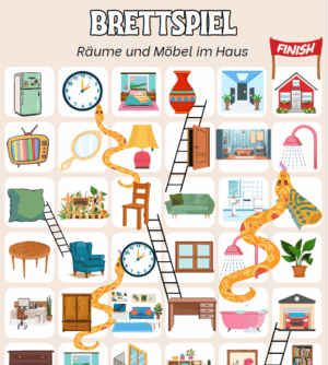 Meble i pomieszczenia w domu - gry i karty pracy