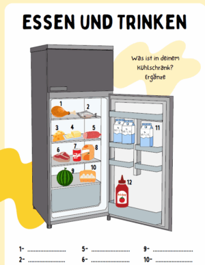 Essen und Trinken - gry i karty pracy