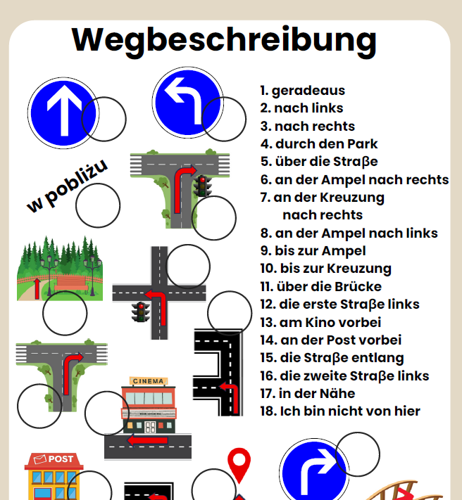 Wegbeschreibung- zestaw - obrazek 2